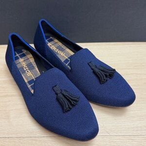 ROTHYS The Almond Tassel Loafer navy blue, SIZE 8 US